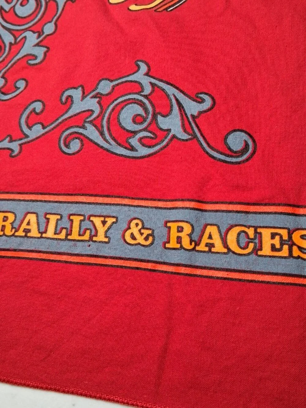 Sturgis Black Hills Rally Bandana Harley Davidson Motorcycles Red Biker 53rd '93